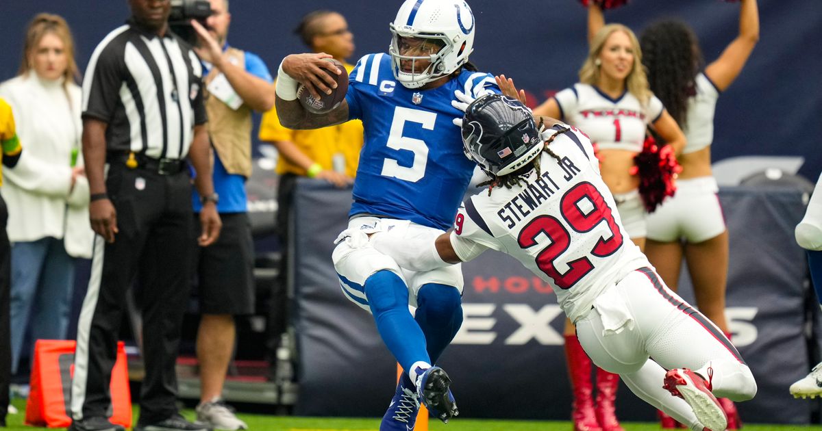 Anthony Richardson of Indianapolis Colts Ruled Out of Game vs. Houston Texans Due to Concussion