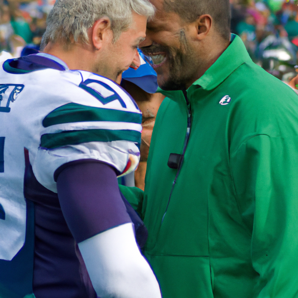 Bobby Wagner and Pete Carroll of the Seattle Seahawks Exchange Words of Gratitude