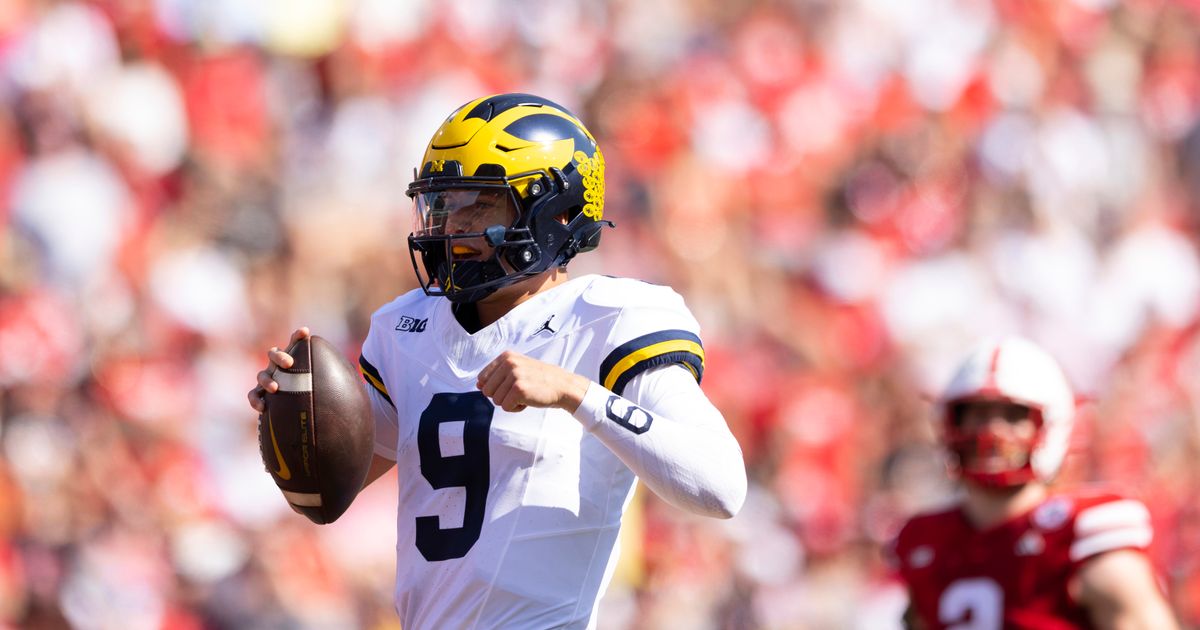 J.J. McCarthy Records Three Touchdowns in No. 2 Michigan Wolverines' 45-7 Victory Over Nebraska