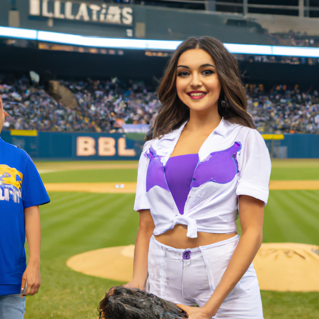 Natalia Bryant Throws First Pitch at Dodgers Stadium During Lakers Night