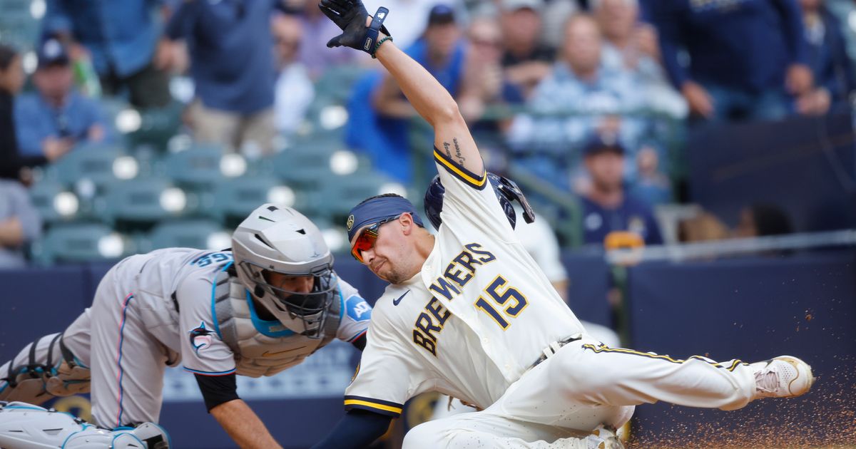 Tyrone Taylor Leads Brewers to 4-2 Win Over Marlins with 2 RBI Doubles and Go-Ahead Run