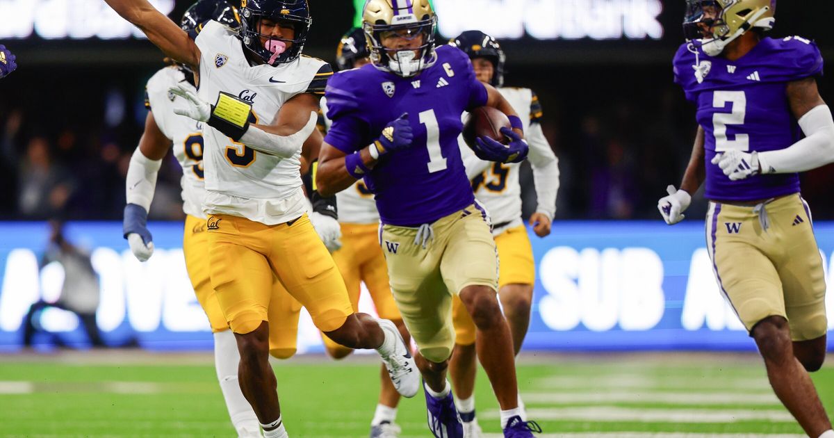 University of Washington Football Team Takes on California in Pac-12 Conference Opener