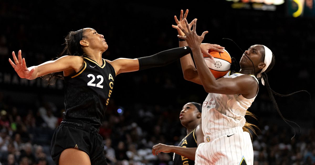 Wilson's 38 Points Lead Aces to 92-70 Win, Completing Sweep of Sky in First-Round Series