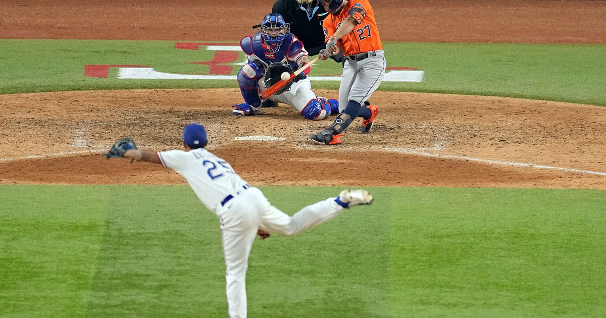 Altuve's 9th Inning Home Run Leads Astros to 3-2 ALCS Lead Over Rangers After Benches Clear