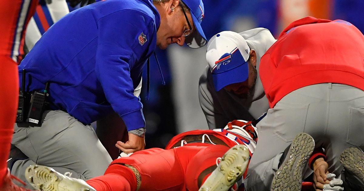 Damien Harris Injured, Rushed to Hospital in Ambulance During Bills vs. Giants Game