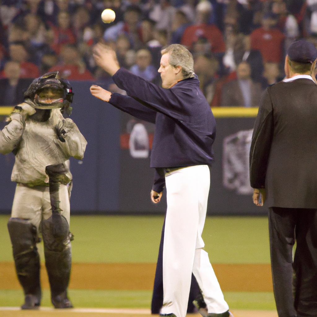 George W. Bush Throws Ceremonial First Pitch to Open World Series