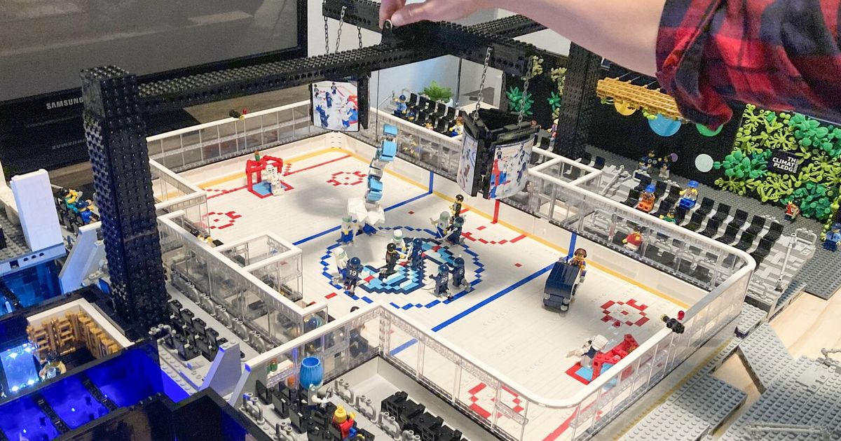 Greenwood Resident Constructs Replica of Climate Pledge Arena with Legos