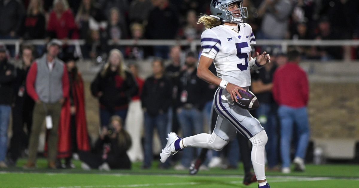 K-State Freshman Quarterback Avery Johnson Sets FBS Season Record with Five Rushing Touchdowns