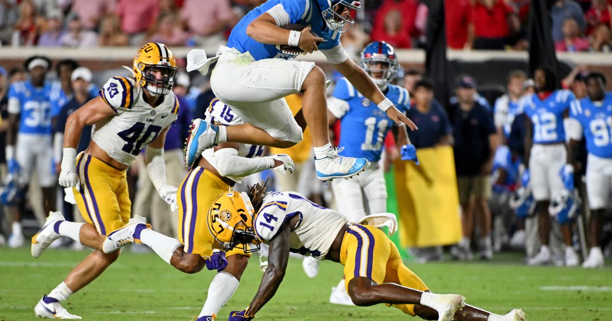 No. 20 Mississippi Overcomes Fourth Quarter Deficit to Defeat No. 13 LSU 55-49