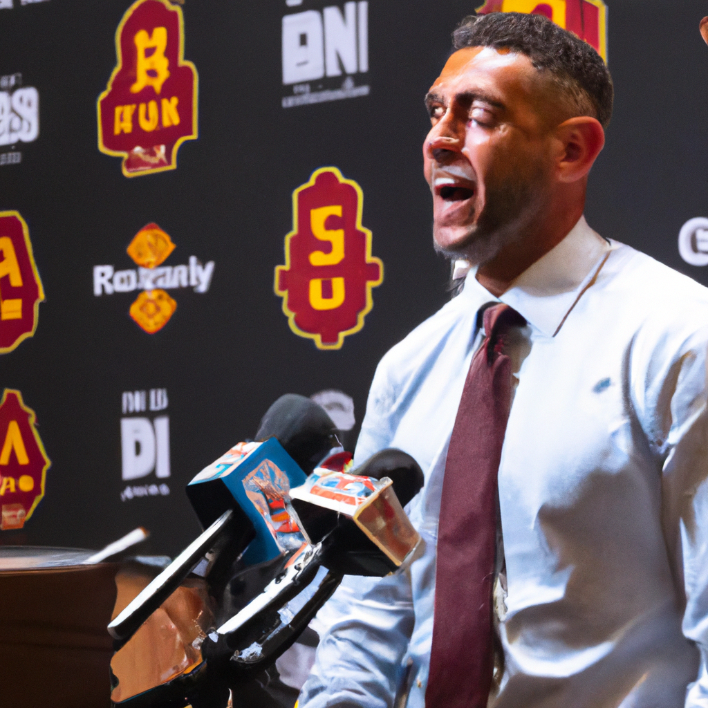 USC Coach Andy Enfield Praises Bronny James' Performance at Pac-12 Media Day