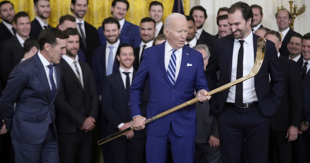 Biden Welcomes Vegas Golden Knights to White House for Stanley Cup Celebration