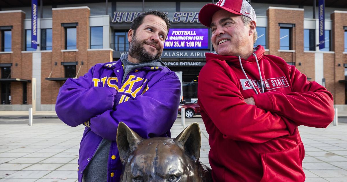 Brothers Bonded for 40 Years Through Shared Love of Apple Cup: A Husky and a Coug.