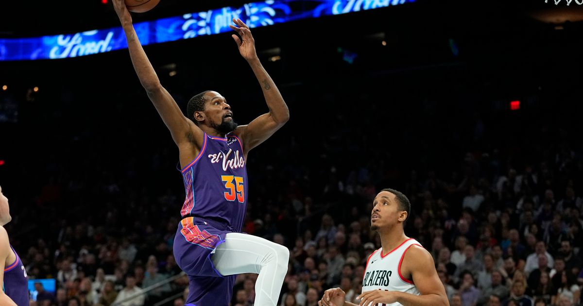 Durant Moves Up to 11th All-Time in Points as Suns Defeat Trail Blazers 120-107