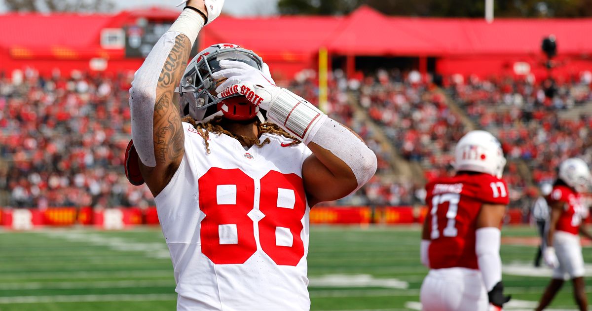No. 3 Ohio State Overcomes Halftime Deficit to Defeat Rutgers After Hancock's 93-Yard Pick 6