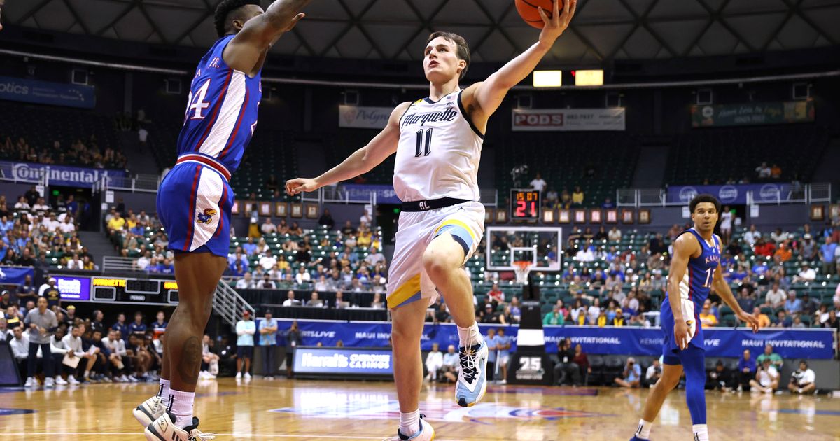 No. 4 Marquette Led by Ighodaro to 73-59 Win Over Top-Ranked Kansas in Tense Maui Semifinal