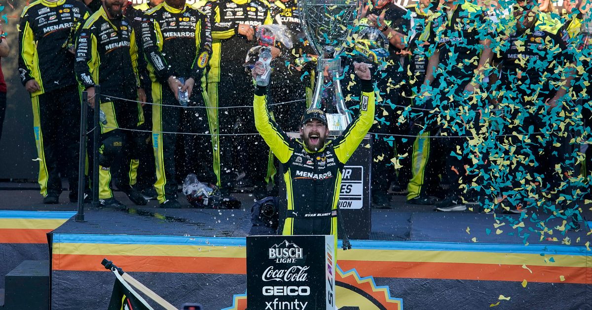Roger Penske Celebrates Back-to-Back NASCAR Championships with Ryan Blaney's Assistance
