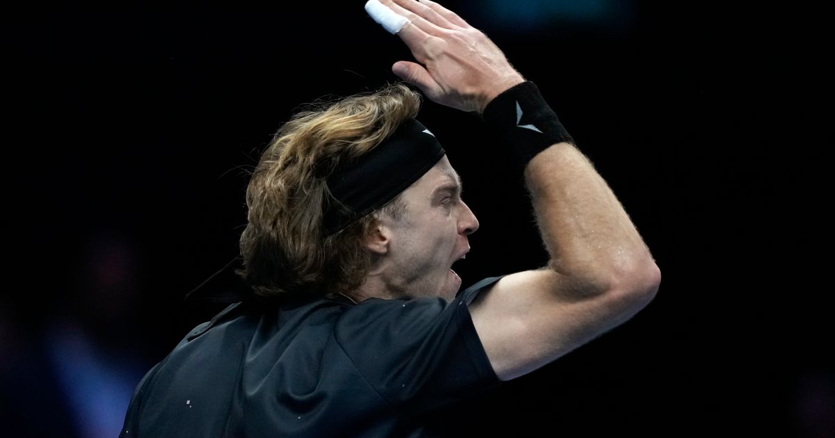 Rublev Suffers Defeat to Alcaraz at ATP Finals, Smashes Racket in Frustration