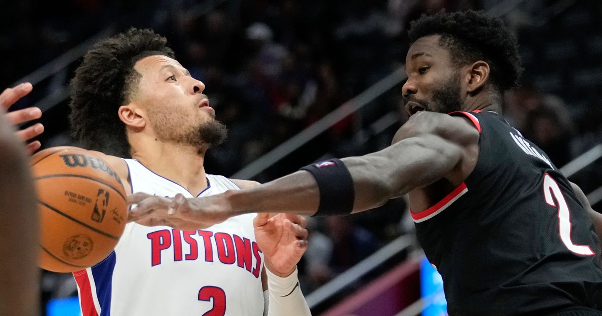 Shaedon Sharpe Leads Trail Blazers to Comeback Win Over Pistons