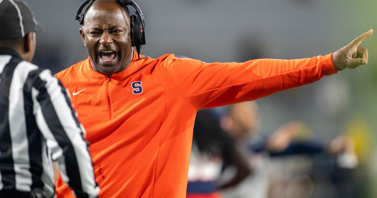 Syracuse University Dismisses Head Football Coach Dino Babers After 8-Year Tenure Featuring Two Winning Seasons