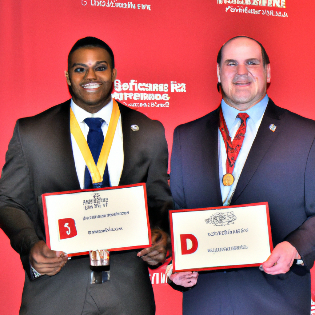 Kalen DeBoer and Michael Penix Jr. of the University of Wisconsin Receive National Awards