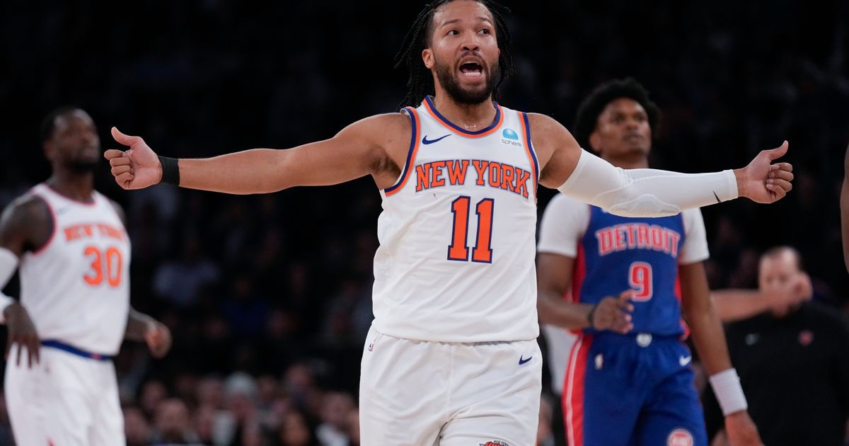 Knicks Defeat Pistons, Extending Franchise-Record Losing Streak to 16 Games with 42 Points from Brunson