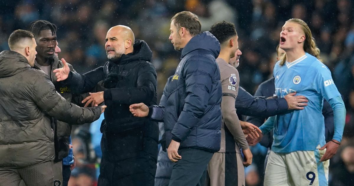 Man City and Tottenham Draw in Six-Goal Premier League Thriller, Haaland Expresses Frustration with Referee