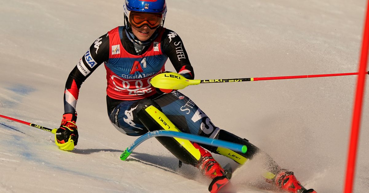 Mikaela Shiffrin Leads US Teammate Paula Moltzan in World Cup Slalom in Austria