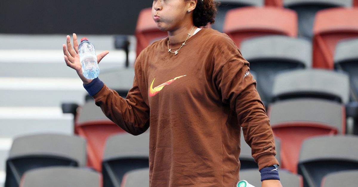 Naomi Osaka Practices Ahead of Brisbane International Tennis Tournament