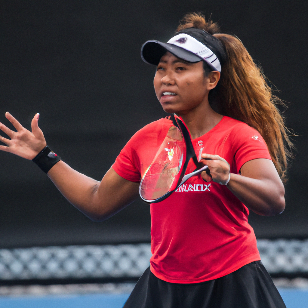 Naomi Osaka Practices Ahead of Brisbane International Tennis Tournament