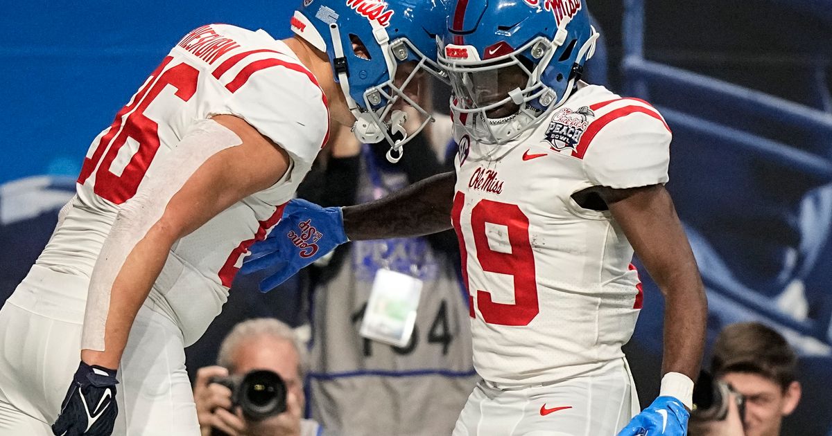 No. 11 Ole Miss Defeats No. 10 Penn State 38-25 in Peach Bowl Behind Stellar Performance from Dart