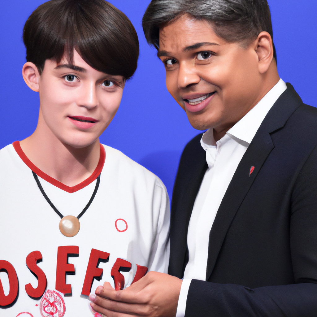 Shohei Ohtani and Los Angeles Dodgers Manager Dave Roberts Meet at Dodger Stadium