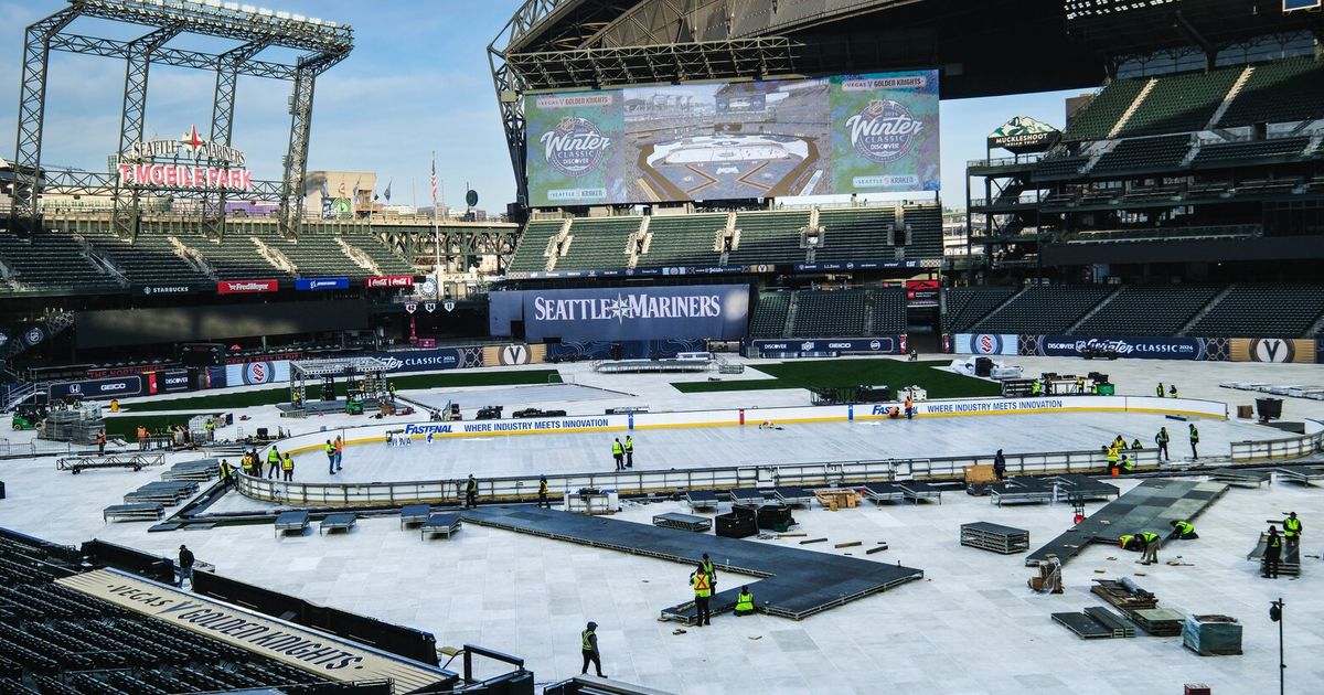 T-Mobile Park Preparing for 2024 NHL Winter Classic on Track