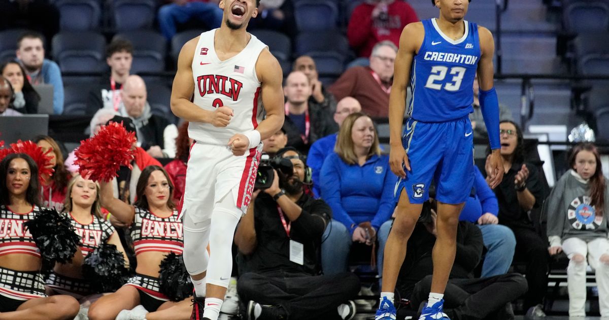 UNLV Defeats No. 8 Creighton 79-64 Behind Kalib Boone's 25 Points