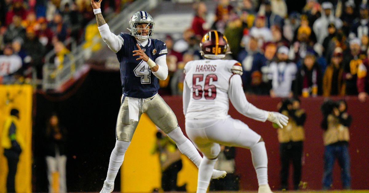 Dak Prescott Leads Dallas Cowboys to NFC East Title with 38-10 Victory Over Commanders